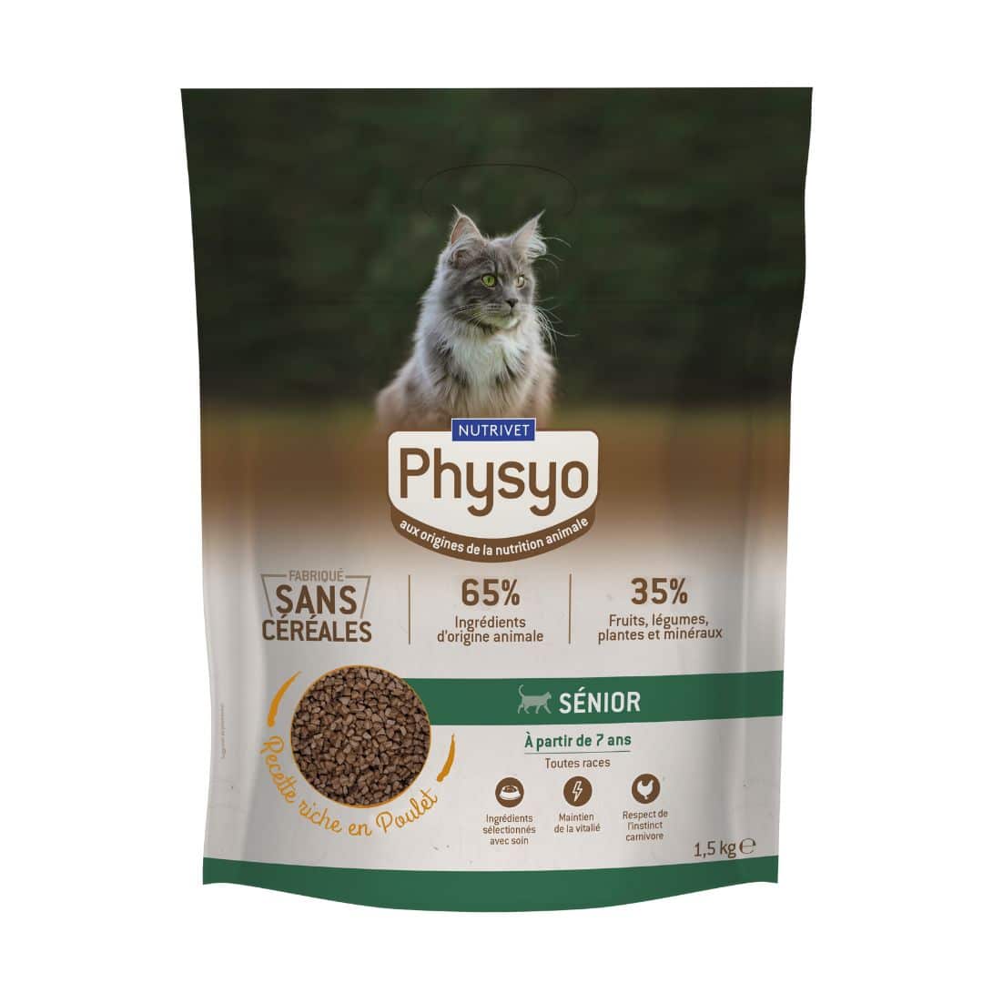 Croquettes chat sénior