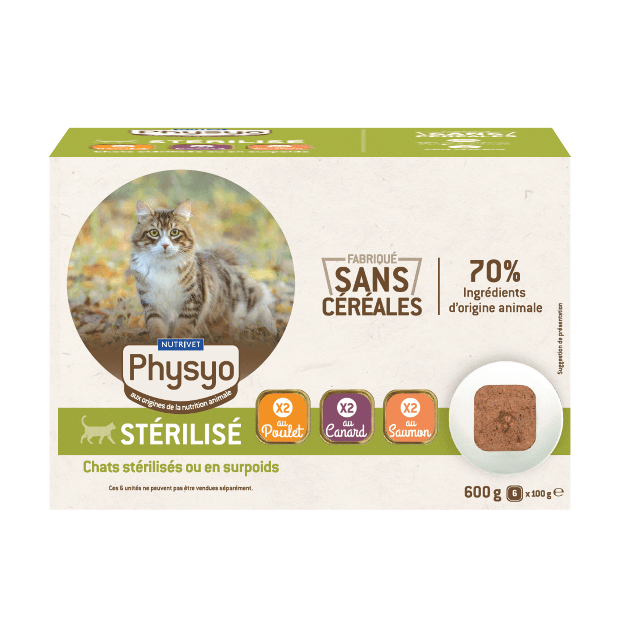 Pack mixte terrine chat stérilisé (Panaché de 3 saveurs)